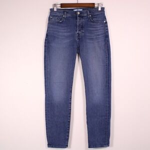 7 For All Mankind Josefina Jeans Women 27 Button Fly Skinny Boyfriend 28x27‎